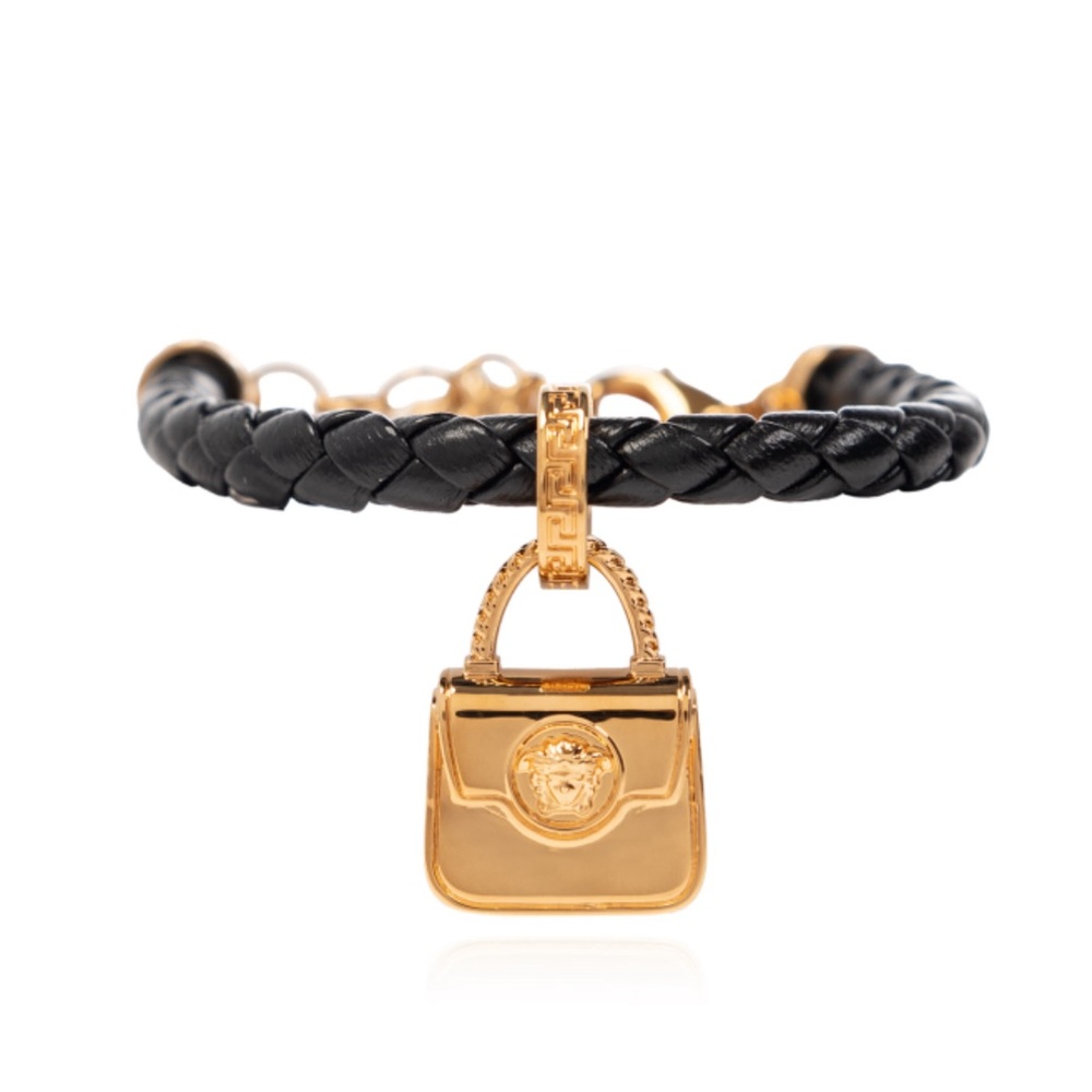 Versace Le Medusa Leather Charm Bracelet